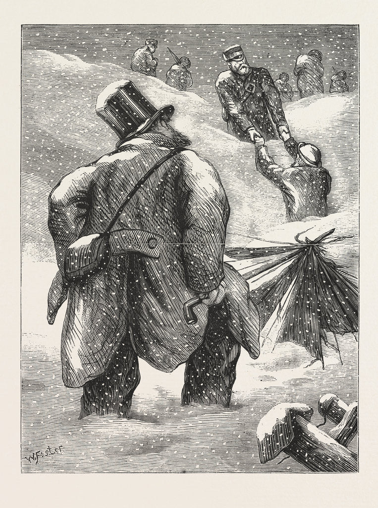 Detail of A Foraging Party, an Incident on the Great Northern Railway, Between Grantham and Peterborough by Anonymous