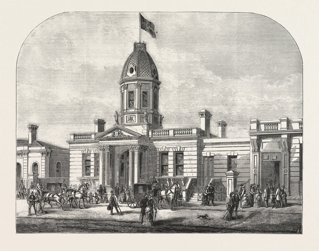 Detail of Freemasonry in South London: New Masonic Hall, Camberwell by Anonymous