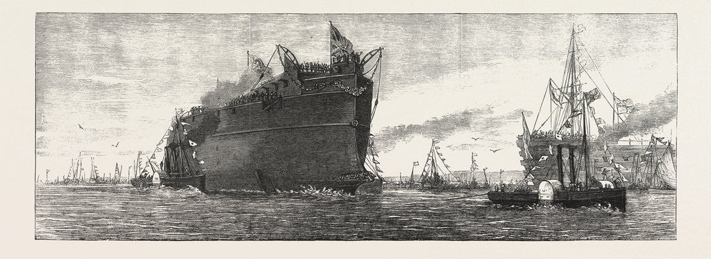 Detail of The Inflexible Being Towed to Her Moorings by Anonymous