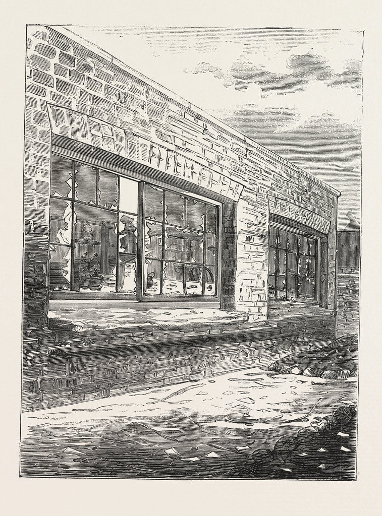 Detail of Rear of Workshop, Showing Effect of Explosion, an Attempt to Murder at Clerkenwell, London by Anonymous