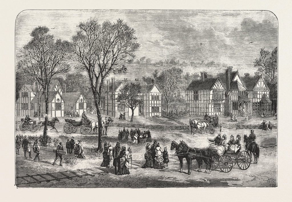 The Philadelphia Centennial Exhibition, English Cottages Erected for the British Commissioners, USA by Anonymous