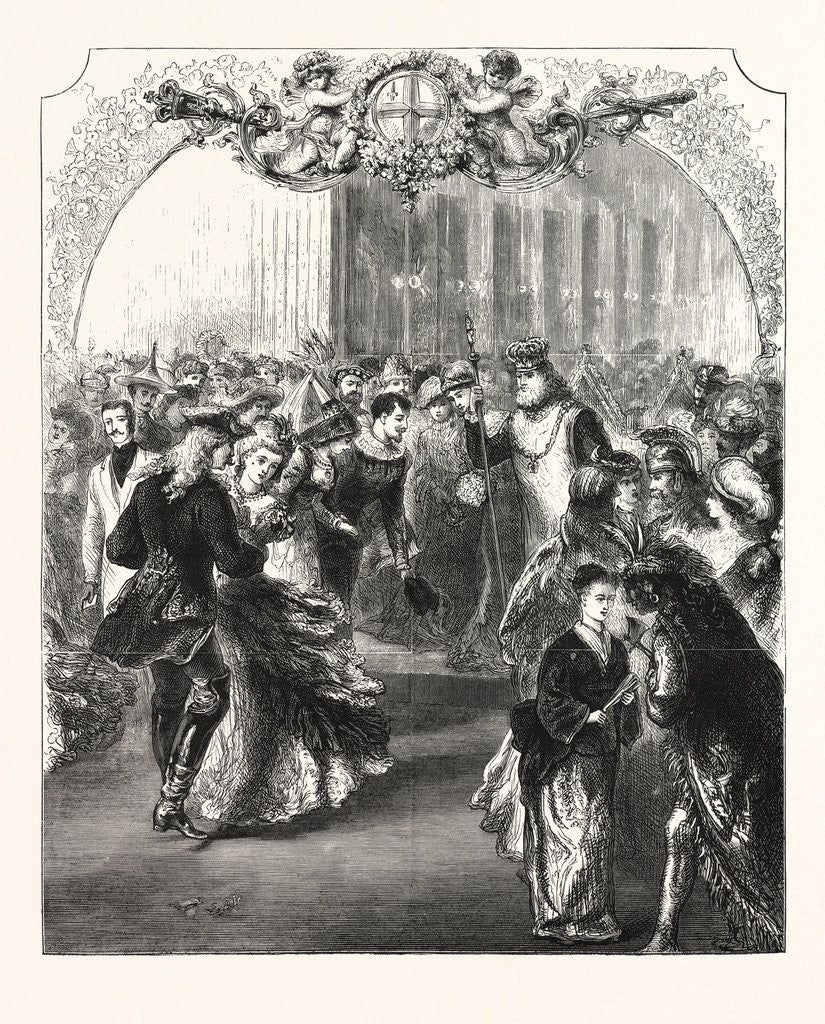 Detail of Fancy Dress Ball at the Mansion House by Anonymous