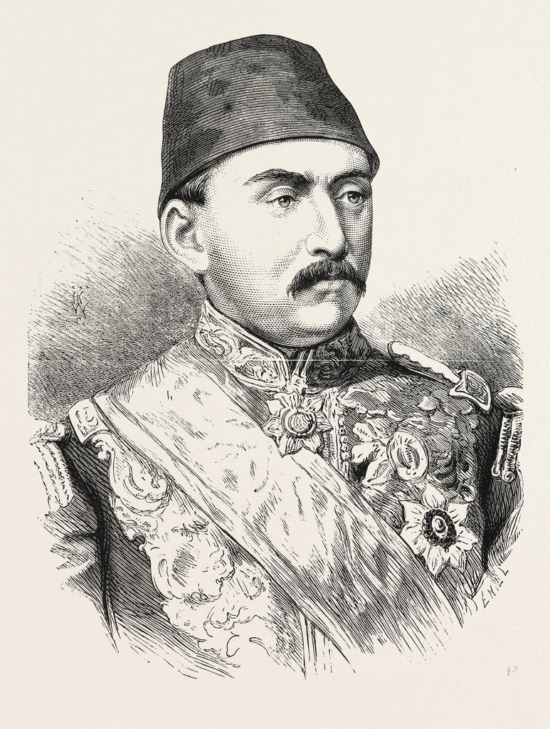 Detail of The New Sultan Mehemed Mourad V., Proclaimed on the 30th May Upon the Forced Abdication of Abdul-Aziz by Anonymous