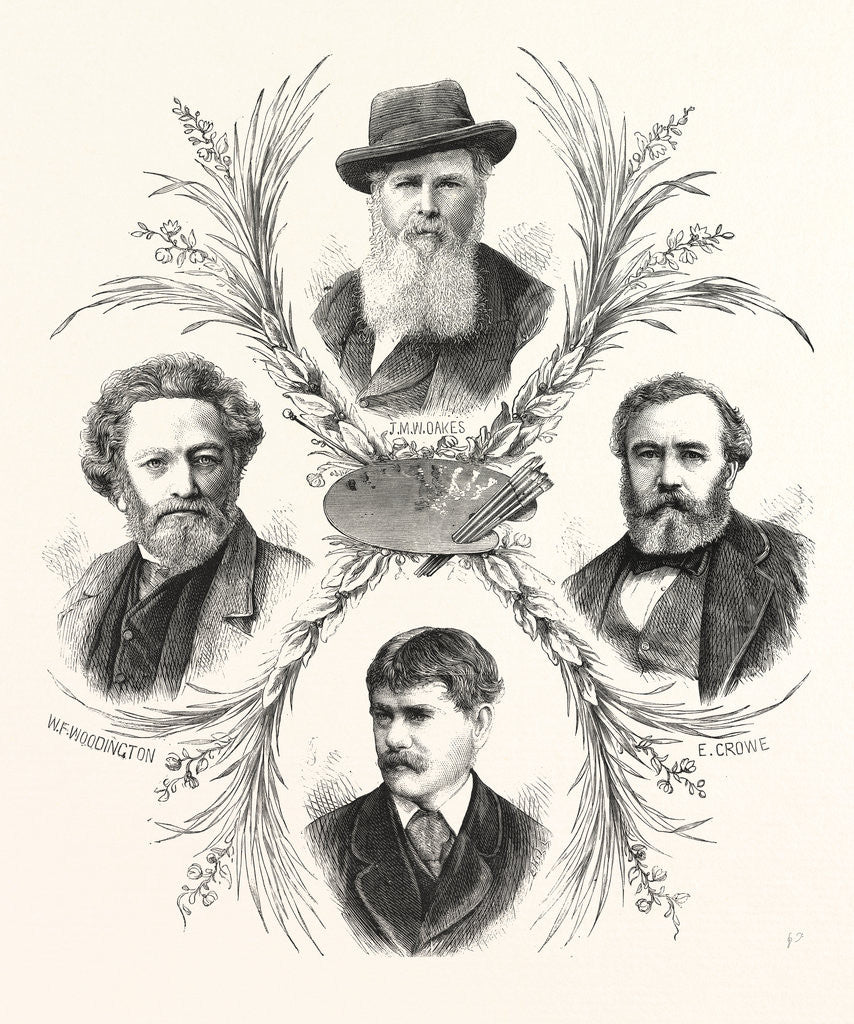 Detail of The Royal Academy: Recently-Elected Associates by Anonymous