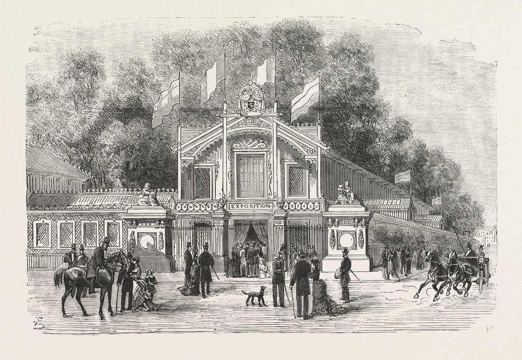 Detail of International Exhibition of Life-Saving Apparatus at Brussels: The Principal Entrance, Belgium by Anonymous