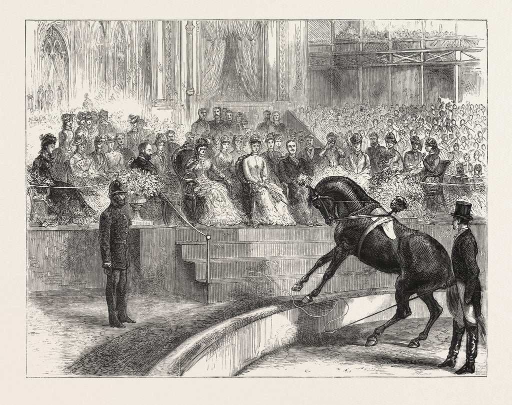 Detail of The Prince and Princess of Wales to the Crystal Palace the Royal Party Witnessing the Performance of Myer's Circus by Anonymous