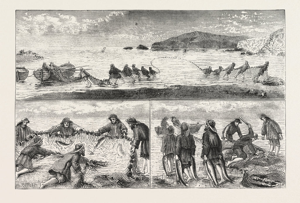Detail of Salmon Fishing by Anonymous