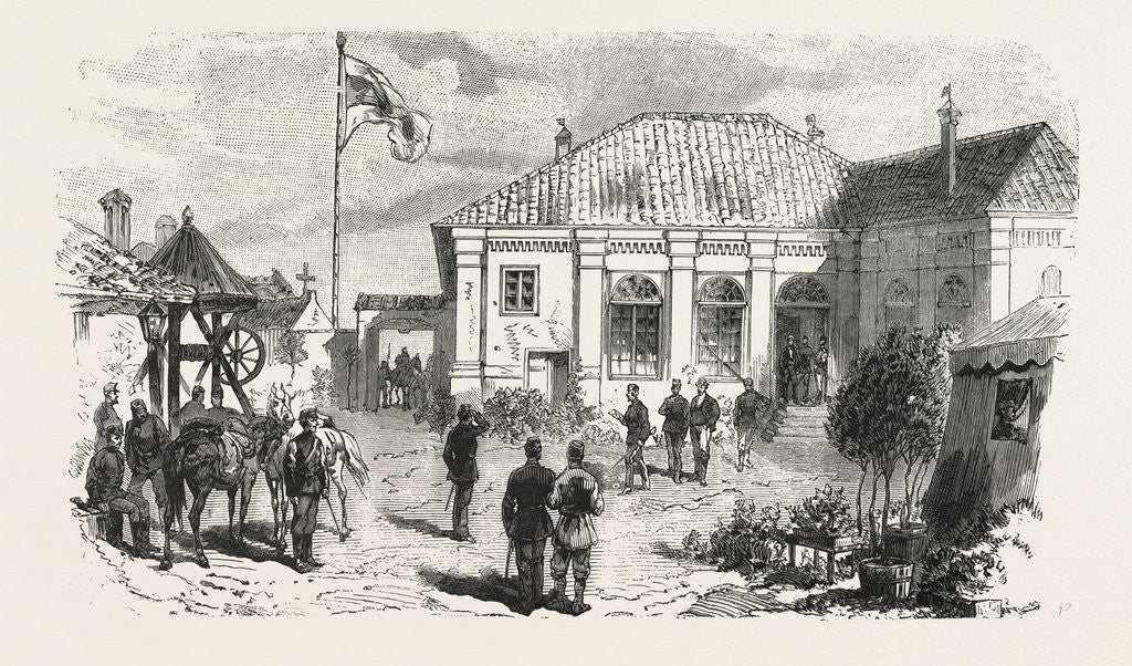 Detail of The Turco Servian War: Prince Milan's Head-Quarters at Parachin by Anonymous