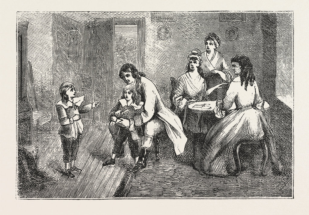 Detail of Scene from the Vicar of Wakefield by Anonymous