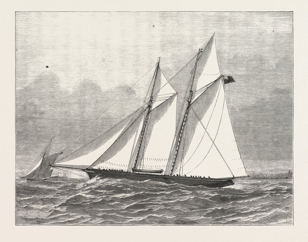 Detail of The Prince of Wales's Yacht, Hildedegarde by Anonymous