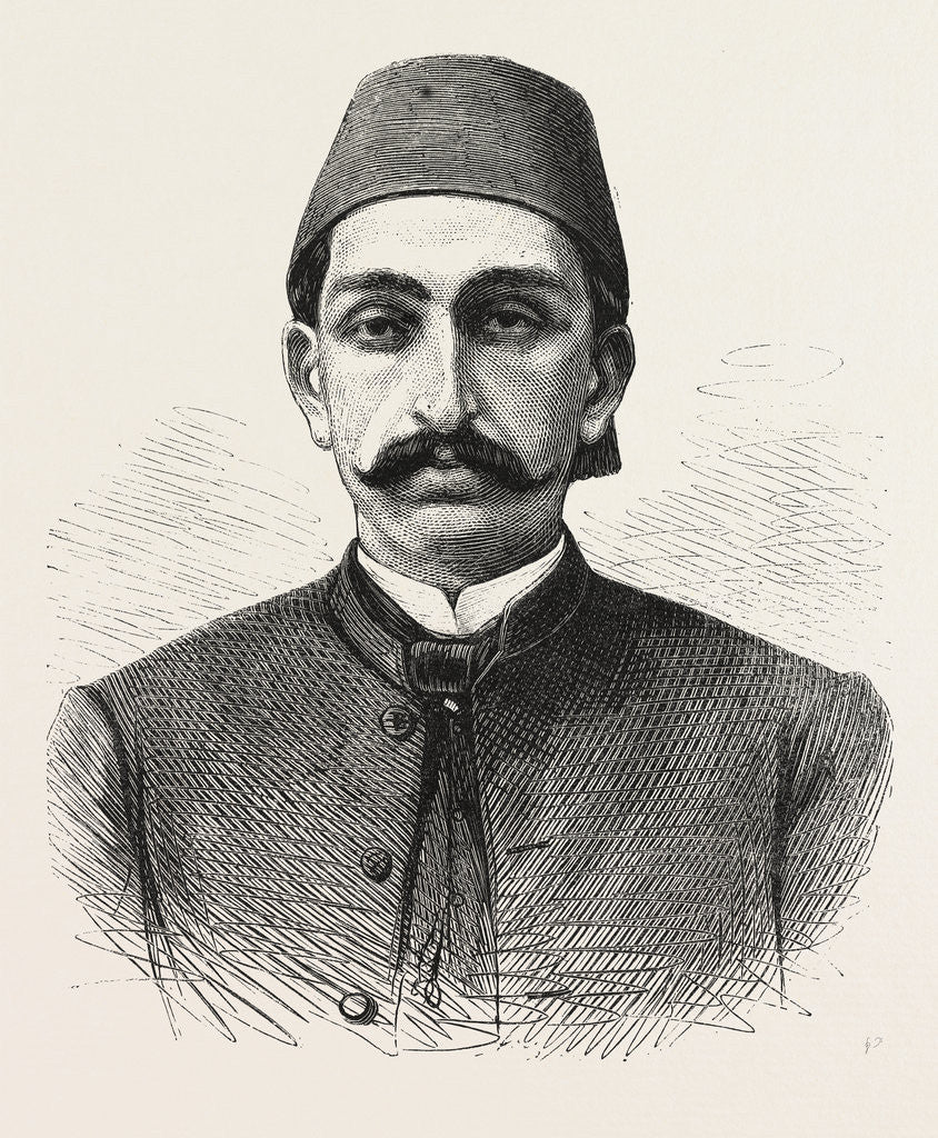 Detail of The New Sultan of Turkey, Hamid II by Anonymous