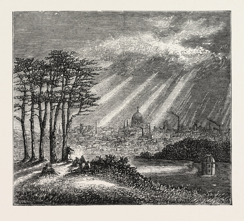 Detail of The North of London, the Heath, Hampstead by Anonymous