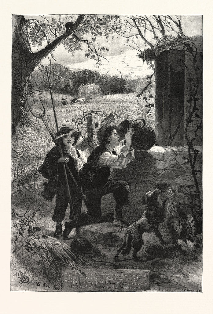 Detail of The Old Oaken Bucket by Anonymous