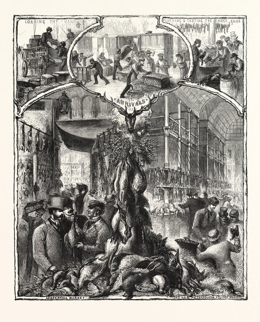 Detail of The Shooting Season, Game in the London Markets by Anonymous