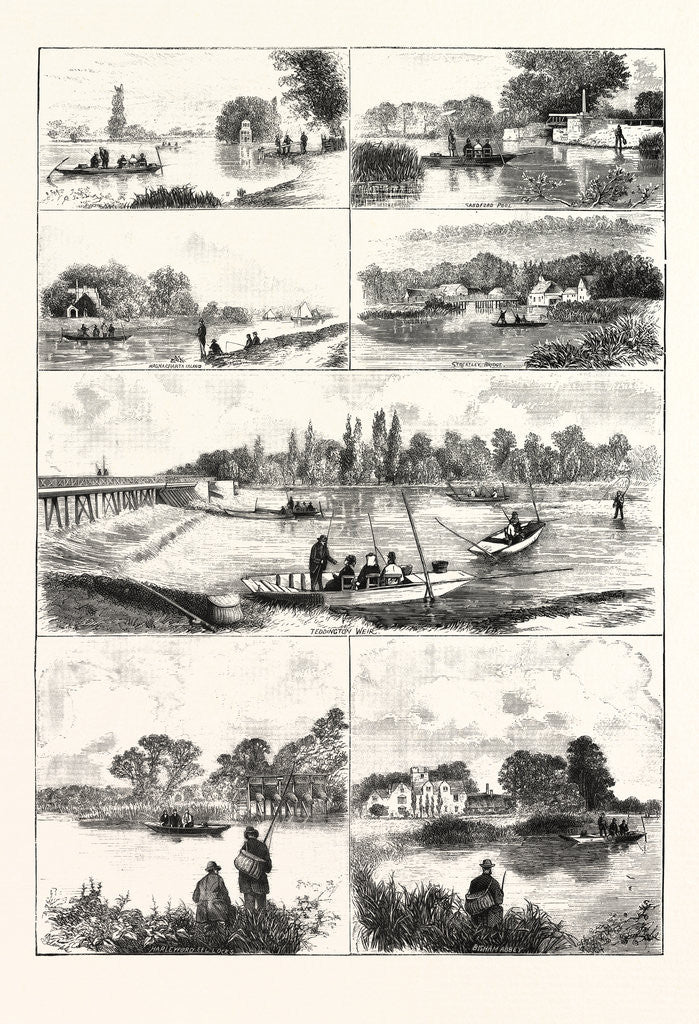 Detail of Fishing Nooks on the Thames by Anonymous