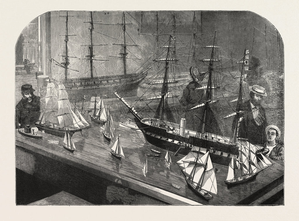 Model of a Fleet of Vessels on the Philadelphia Exhibition by Anonymous