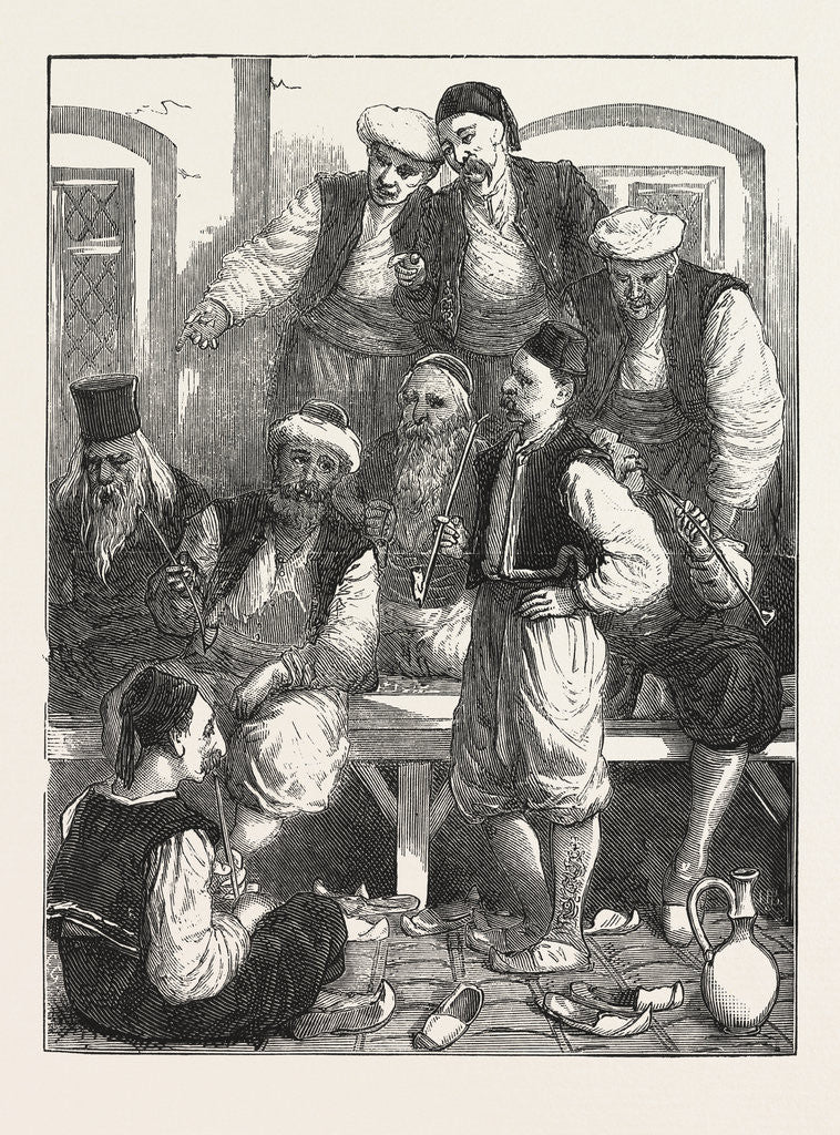 Detail of Turkish Prisoners in the Fortress, Belgrade, Serbia by Anonymous