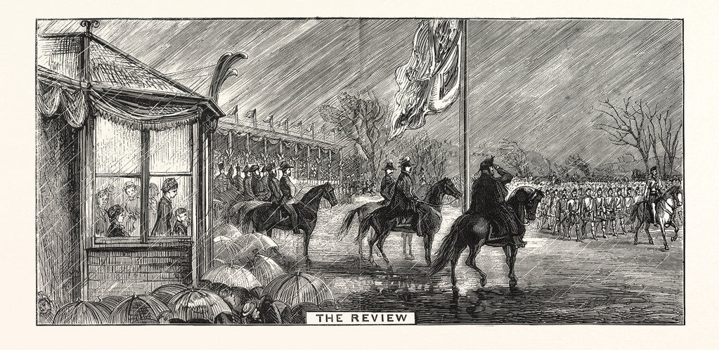 Detail of The Prince of Wales and Princess of Wales Visit to Glasgow the Review by Anonymous