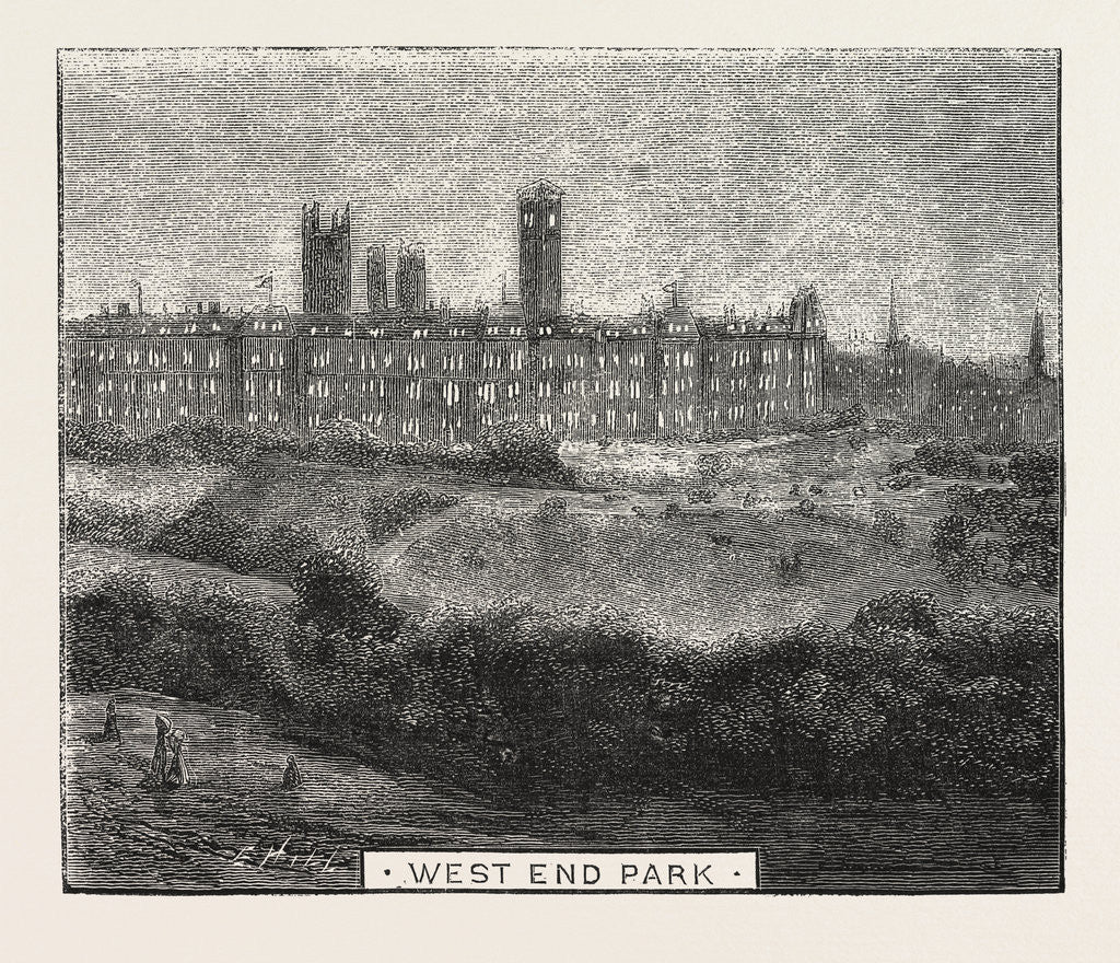 Detail of Sketches During the Prince and Princess of Wales's Recent Visit to Glasgow, West End Park by Anonymous