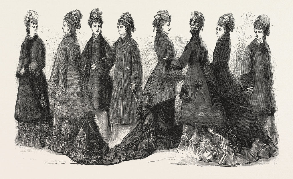 Detail of Fashion, Ladies Costumes for Autumn and Winter by Anonymous