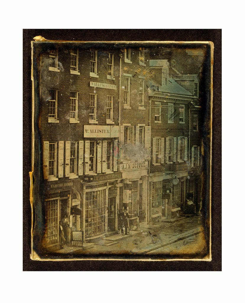 Detail of Chestnut Street, Philadelphia, Pennsylvania, 1843 by Anonymous