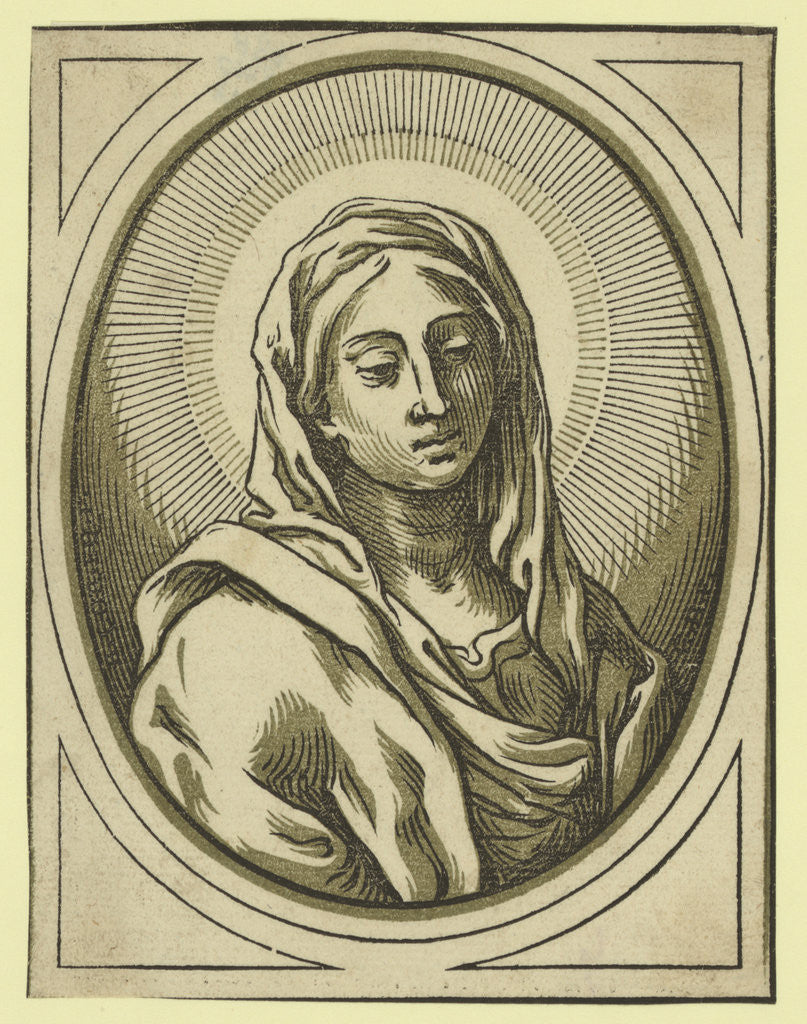 Detail of Head of the Virgin, Between 1630 and 1655 by Anonymous