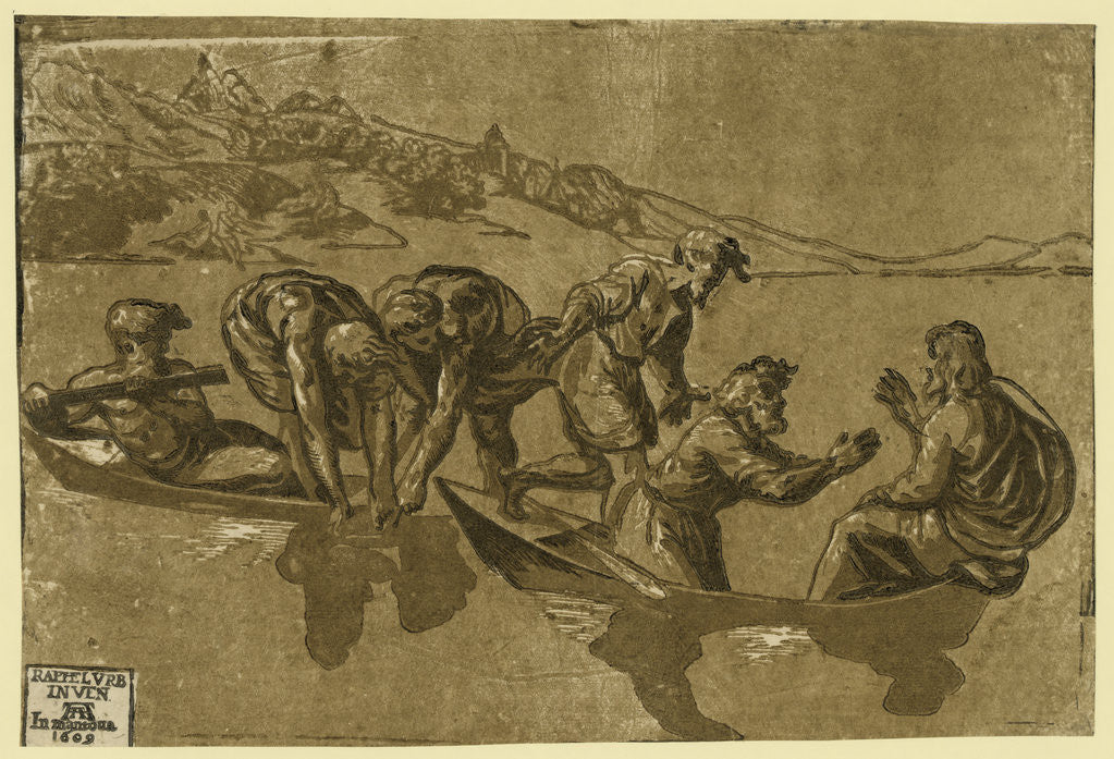 Detail of The Miraculous Draught of Fishes by Anonymous