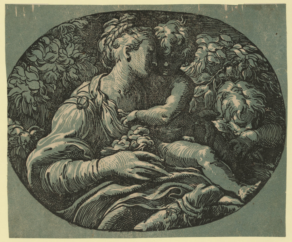 Detail of The Virgin, Child and St. John by Anonymous