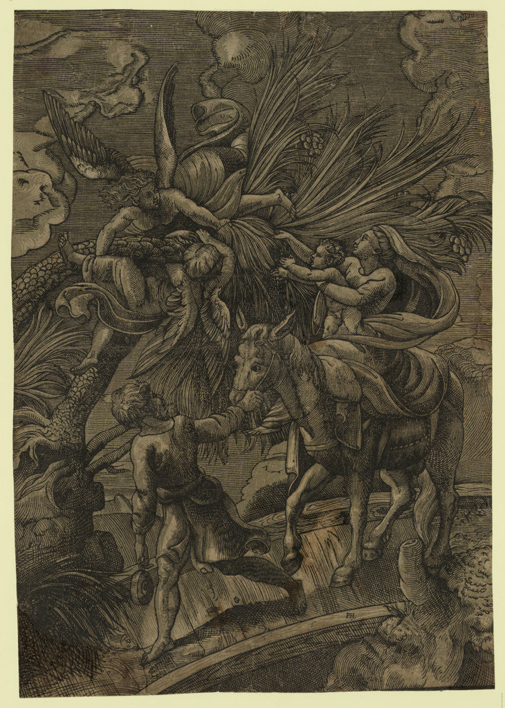 Detail of The Flight Into Egypt by Anonymous