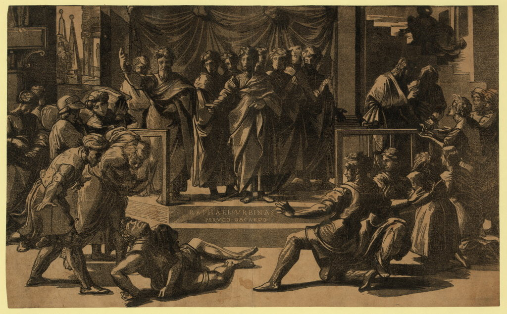 Detail of The Death of Ananias by Anonymous
