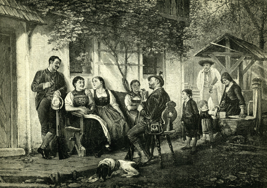 Detail of Sunday Hunters Austria 1891 by Anonymous