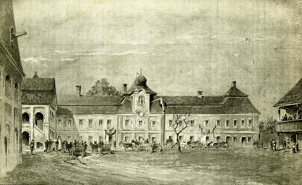 Detail of Castle Gorgeny Szt. Imre 1891 by Anonymous