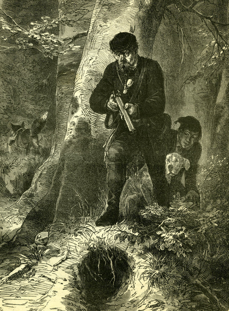 Detail of Fox Hunting 1891 Austria by Anonymous