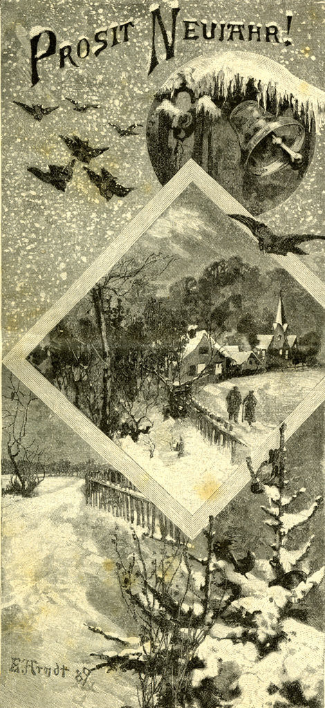 Detail of New Year Austria 1891 by Anonymous