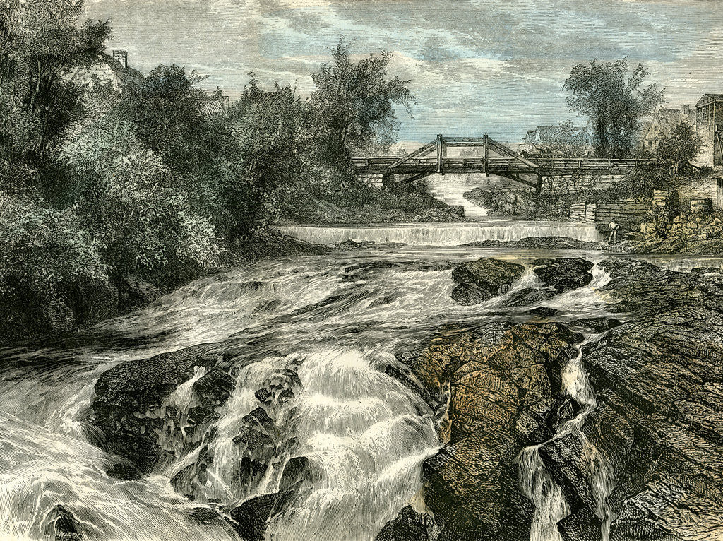 Detail of Falls of Lorette Canada 19th Century by Anonymous