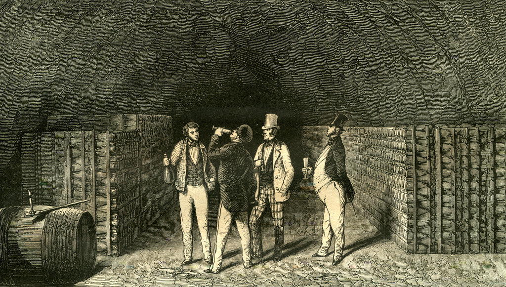 Detail of Caves France 19th Century by Anonymous