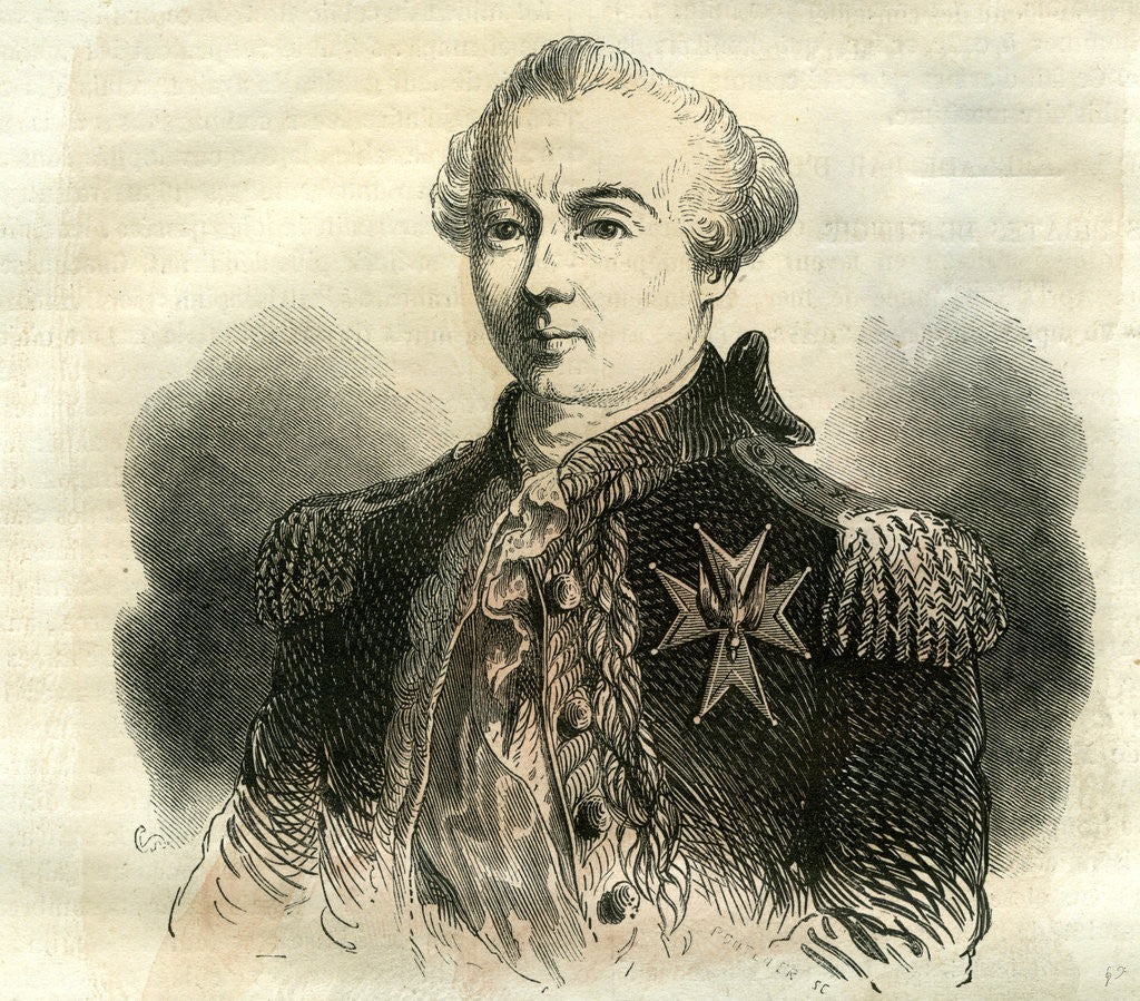 Detail of Comte D'Estaing France 19th Century by Anonymous