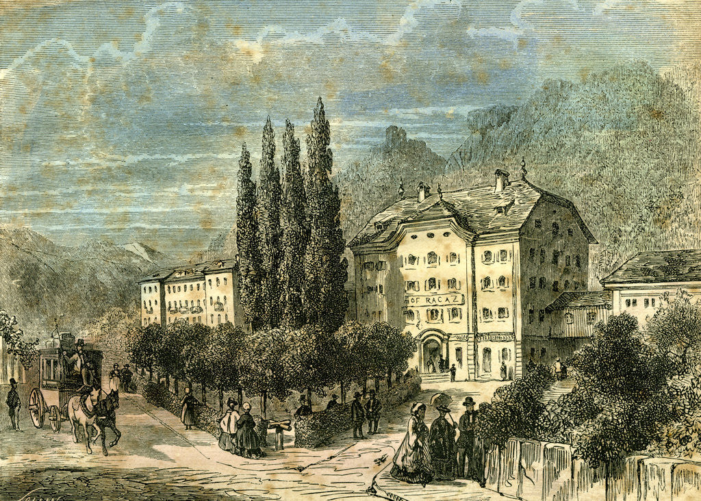 Detail of Ragatz Badhotel Switzerland by Anonymous