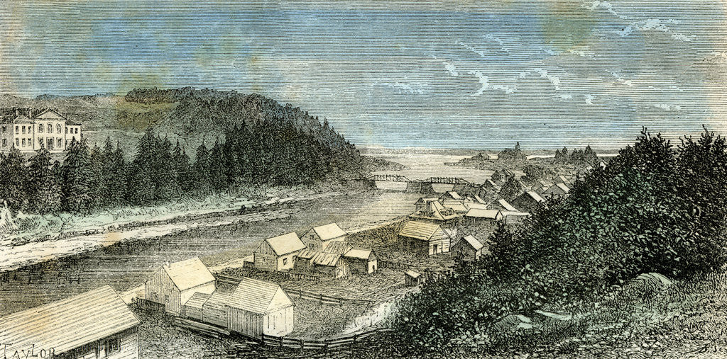 Detail of Malbaie Canada 1873 by Anonymous