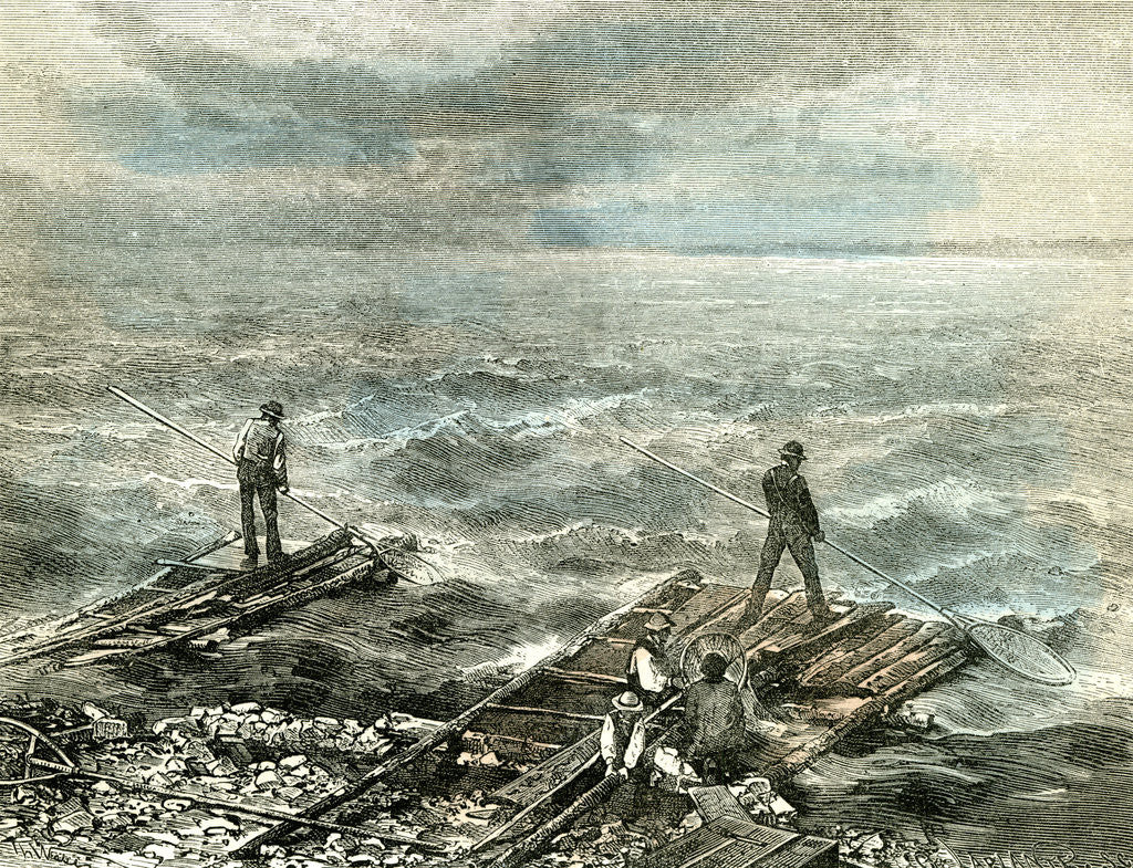 Detail of Fishing Canada 1873 by Anonymous