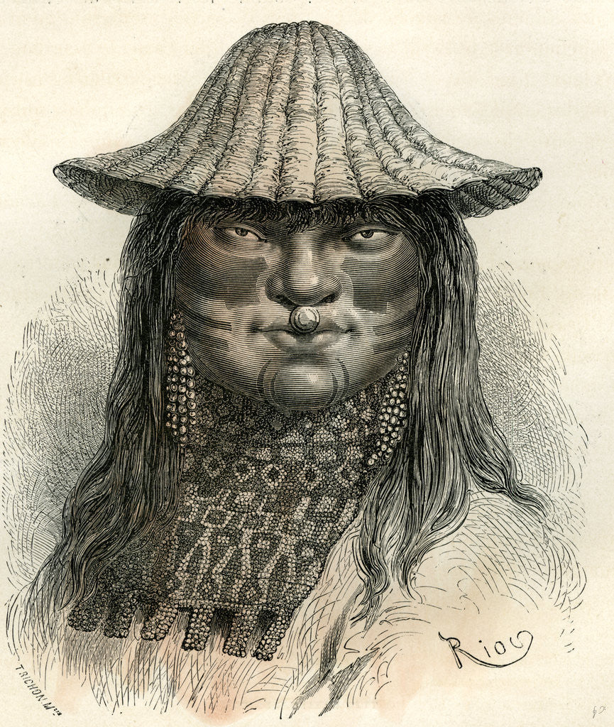 Detail of Conibo 1869 Peru by Anonymous