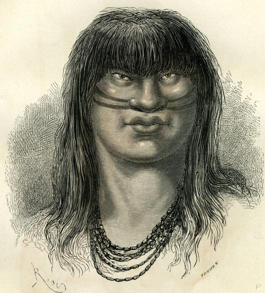 Detail of Conibo 1869 Peru by Anonymous