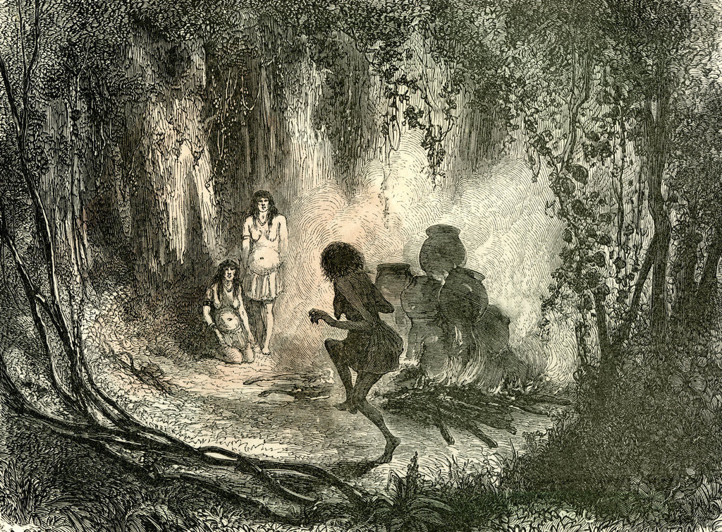 Detail of Conibo Ceramics 1869 Peru by Anonymous