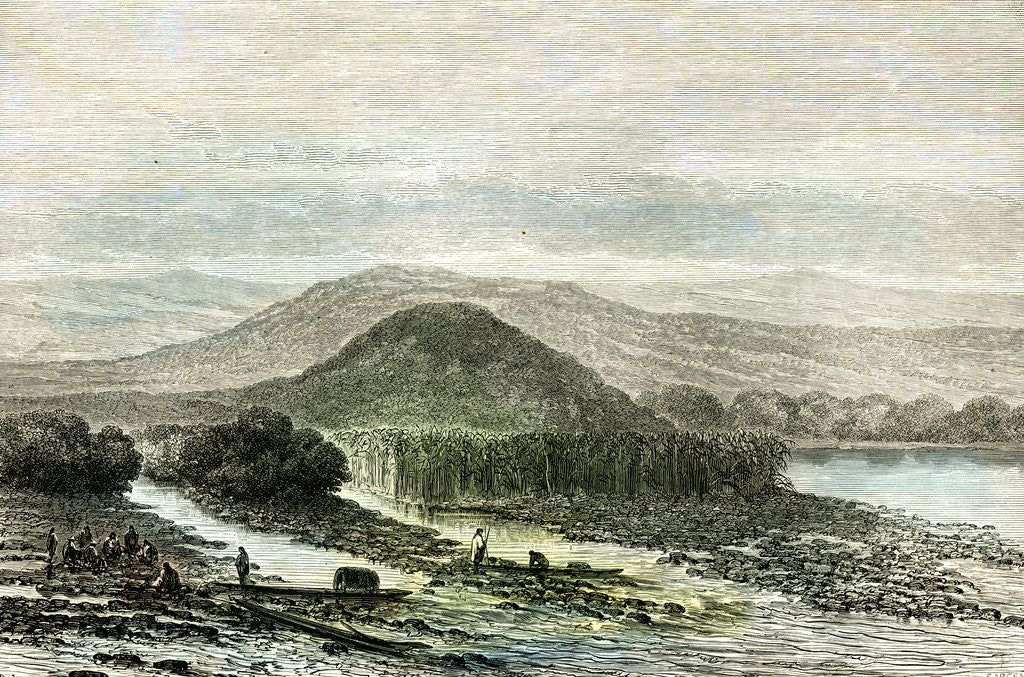 Detail of Apurimac River 1869 Peru by Anonymous