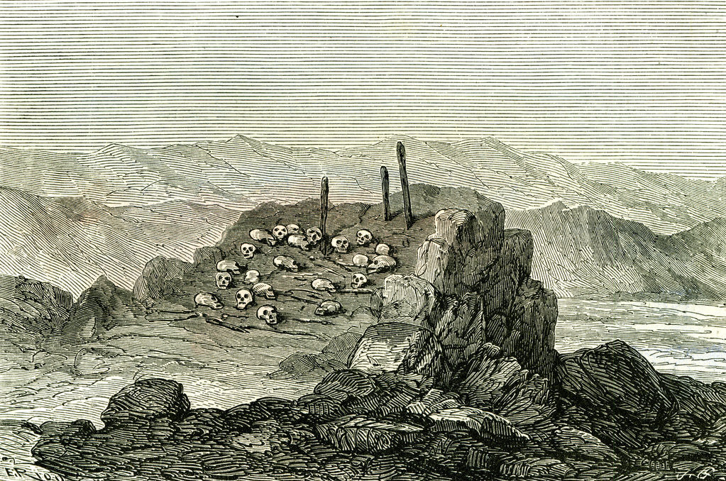 Detail of Aymara Near Islay 1869 Peru by Anonymous