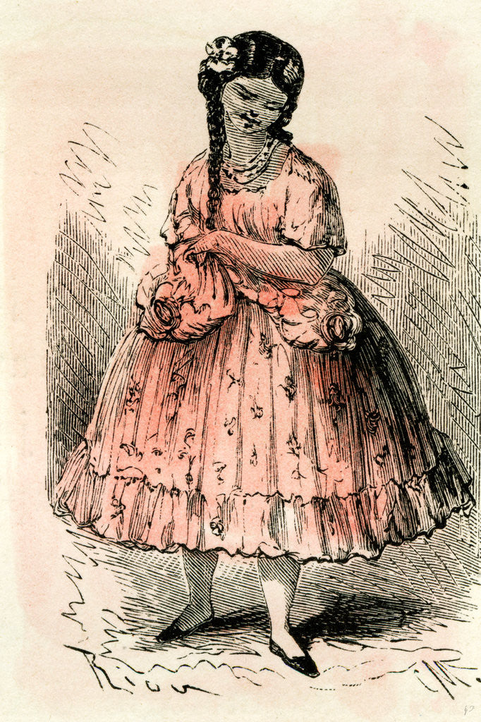 Detail of Chola Blanchisseuse 1869 Peru by Anonymous