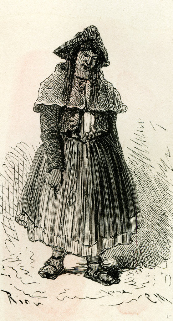 Detail of Arequipa Woman 1869 Peru by Anonymous