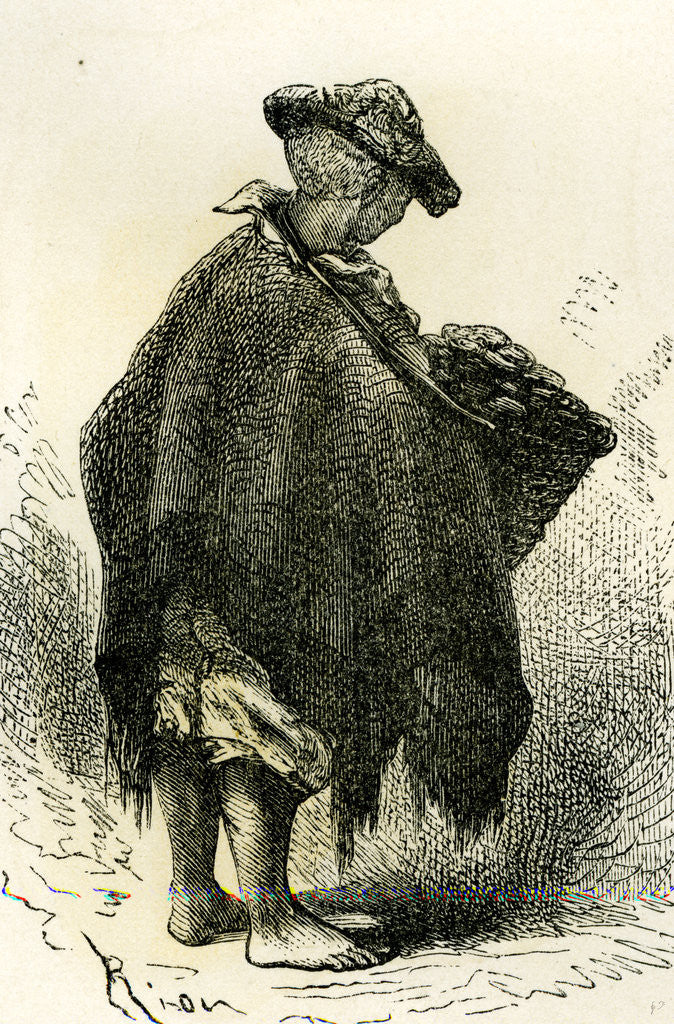 Detail of Arequipa Bread Seller 1869 Peru by Anonymous