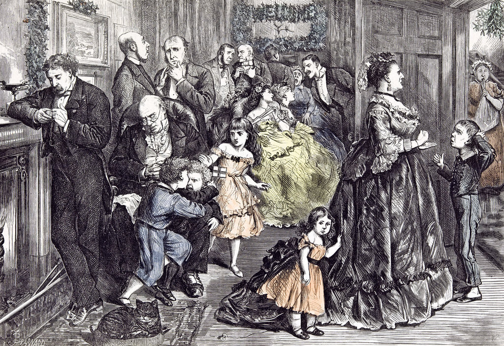 Detail of The Half Hour Before Dinner Barnard Children 1871 by Anonymous