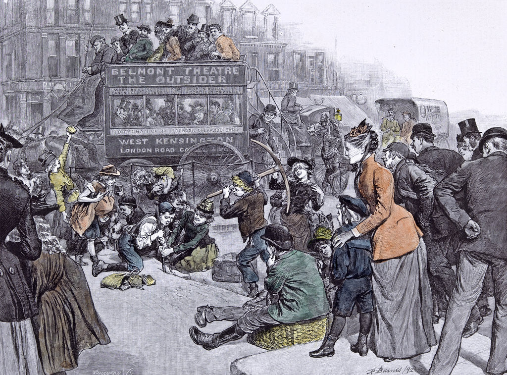 Detail of Cleaning for Fuel in London by Anonymous